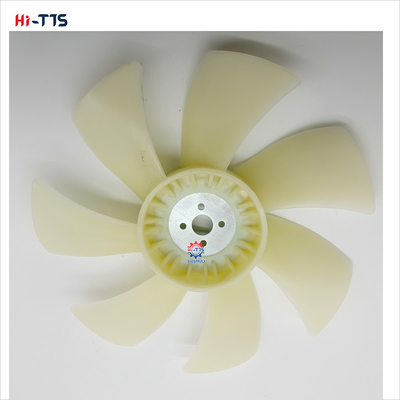 ZAX50 4 agujeros 7 hojas Cuchilla de ventilador para pieza de repuesto del motor
