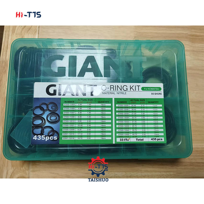 Caja de anillos de excavadora 435 piezas Kit de anillos de excavadora 90 caja de anillos de excavadora 33ITS