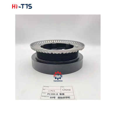 Las partes del motor PC200-8 PC240-8MO 6D107-2 Eje de manivela de polea 6738613170