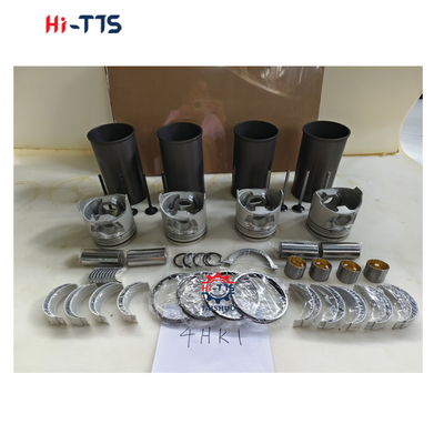 4HK1 Kit de motor para EX200-3 EX210-3 EX240-3 Excavadora con forro, pistón, anillo, válvulas, bujes, conjunto completo de juntas