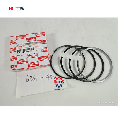 El anillo de pistón del motor de excavadora 6BG1 6BG1T 4RV 1-12121146-0 121211460