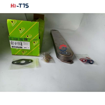 Núcleo del enfriador de aceite del camión de aleación de aluminio de piezas del motor 5P 6D17 para piezas de excavadora