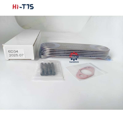 ME017229 6D34 Núcleo de refrigeración de aceite de aluminio para camiones diesel