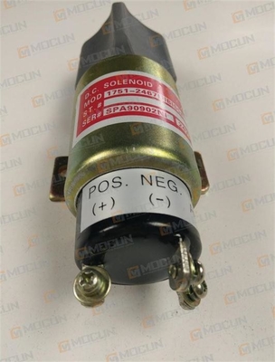 Buen precio La válvula electromagnética de la parada del motor diesel del excavador, combustible diesel 24V obturó la válvula electromagnética 1751-2467UIB1S5A en línea