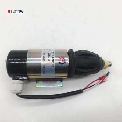 Buen precio 0E52318 Válvula de solenoide de excavadora de 24 V Válvula de solenoide apagada en línea