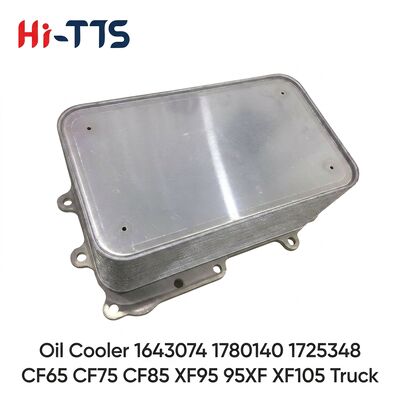 Buen precio Enfriador de aceite 1643074 1725348 1780140 1672896 para piezas del sistema de refrigeración de camiones europeos CF85 XF95 XF105 de alta resistencia en línea