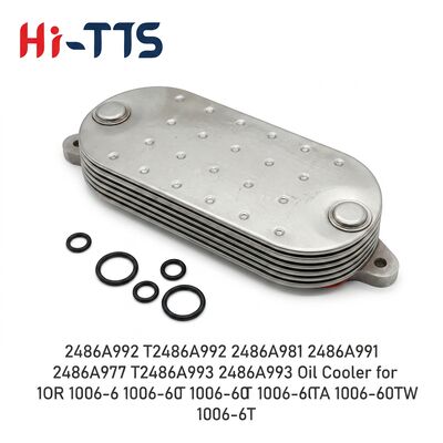 Buen precio Radiador de refrigeración de aceite 2486A992 T2486A992 2486A981 2486A991 2486A977 T2486A993 2486A993 Acero inoxidable para camiones de automóviles con motor en línea