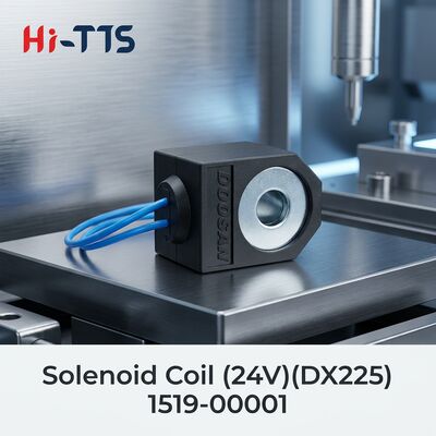 Bobina de solenoide hidráulica de 24V 16mm 1519-00001 2519-9008 para accesorios de excavadora DH220-5 DH215-7 DH225-7 DX140LC