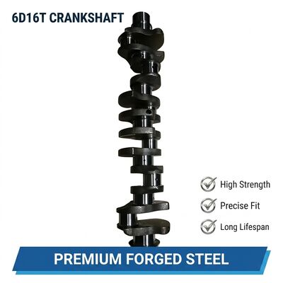 Buen precio Motor 6D16 6D16T Crankshaft de hierro fundido ME130937 para el cigüeñal de acero forjado de excavadora en línea