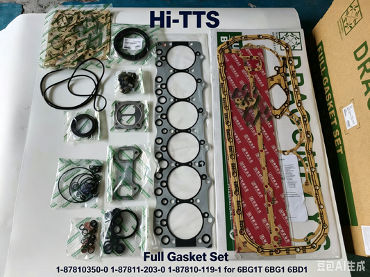 1-87810350-0 1-87811-203-0 1-87810-119-1Conjunto completo de juntas para el kit de reparación del motor 6BG1T 6BG1 6BD1