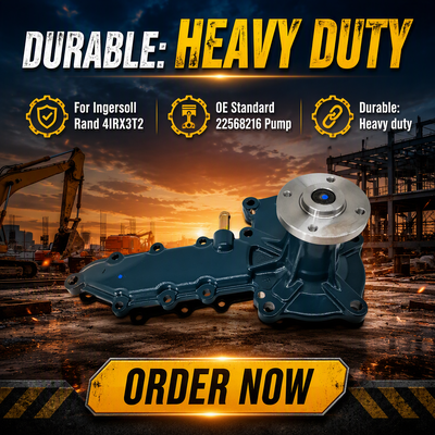 Bomba de agua del compresor de aire Ingersoll Rand OE 22568216 compatible con piezas de refrigeración de repuesto del motor 4IRX3T2