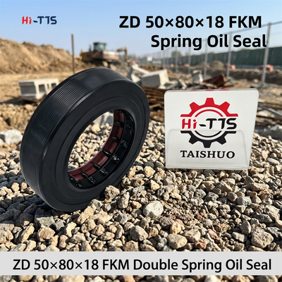 ZD50×80×18 Sello de aceite de esqueleto combinado de doble resorte Estructura rectangular para cargador y mini cargador de ruedas Sello de reemplazo de transmisión de caja de cambios
