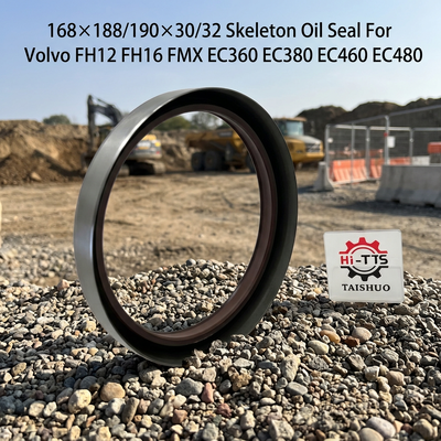 Sello de aceite del eje radial del esqueleto 168×188/190×30/32 Flota mixta Reemplazo universal para el FH12 FMX EC360 EC480 Maquinaria de construcción Partes de repuestos