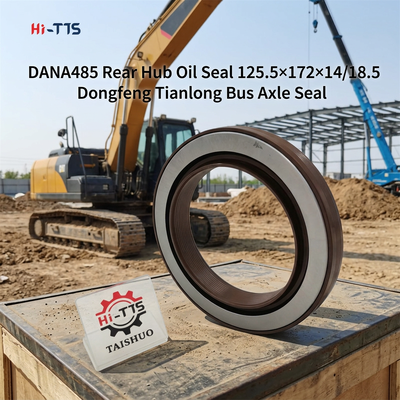DANA 485 Sello de aceite del eje trasero OE 3104081-ZM01A Tamaño 125.5×172×14/18.5 Para camiones pesados de Dongfeng Tianlong Tianjin y autobuses de pasajeros Sello de reemplazo del eje trasero